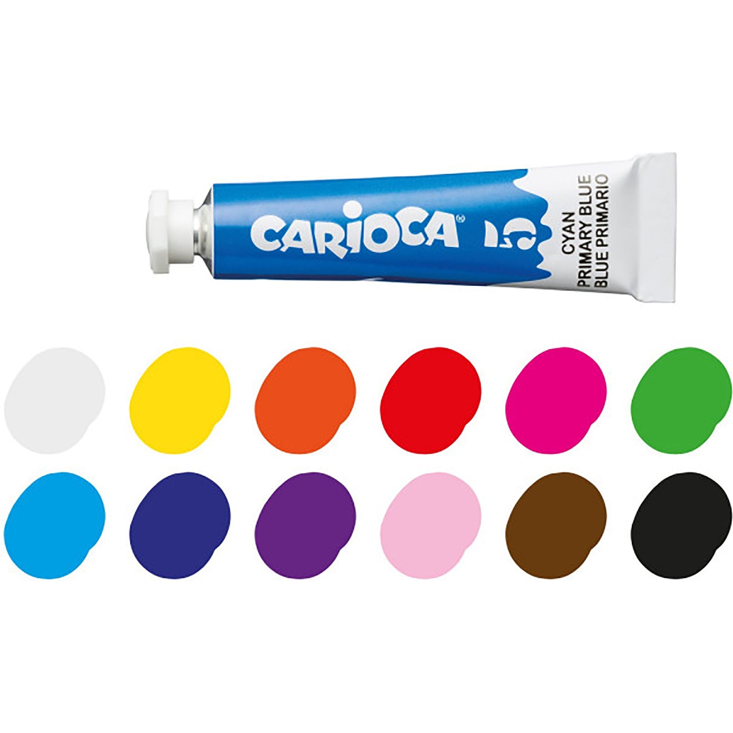 CARIOCA - Tempera in tubetti 7,5 ml 12 pezzi